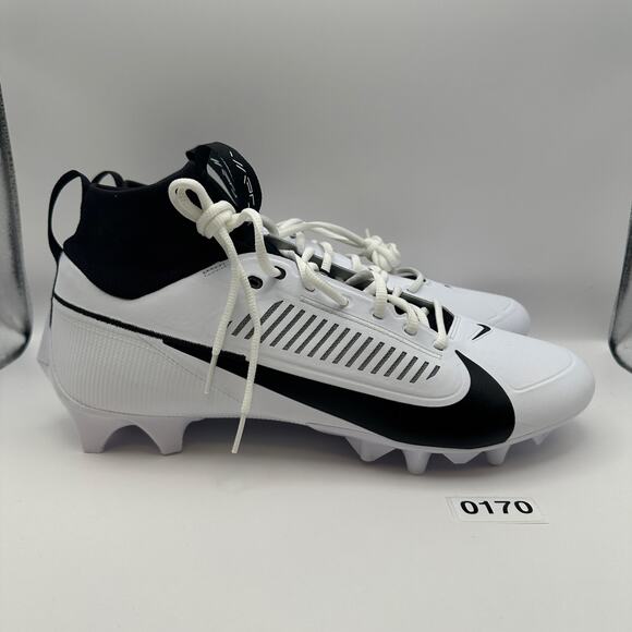 NIKE Men\'s 13 Vapor Edge PRO 360 2 Football Cleats Black/White main image 5